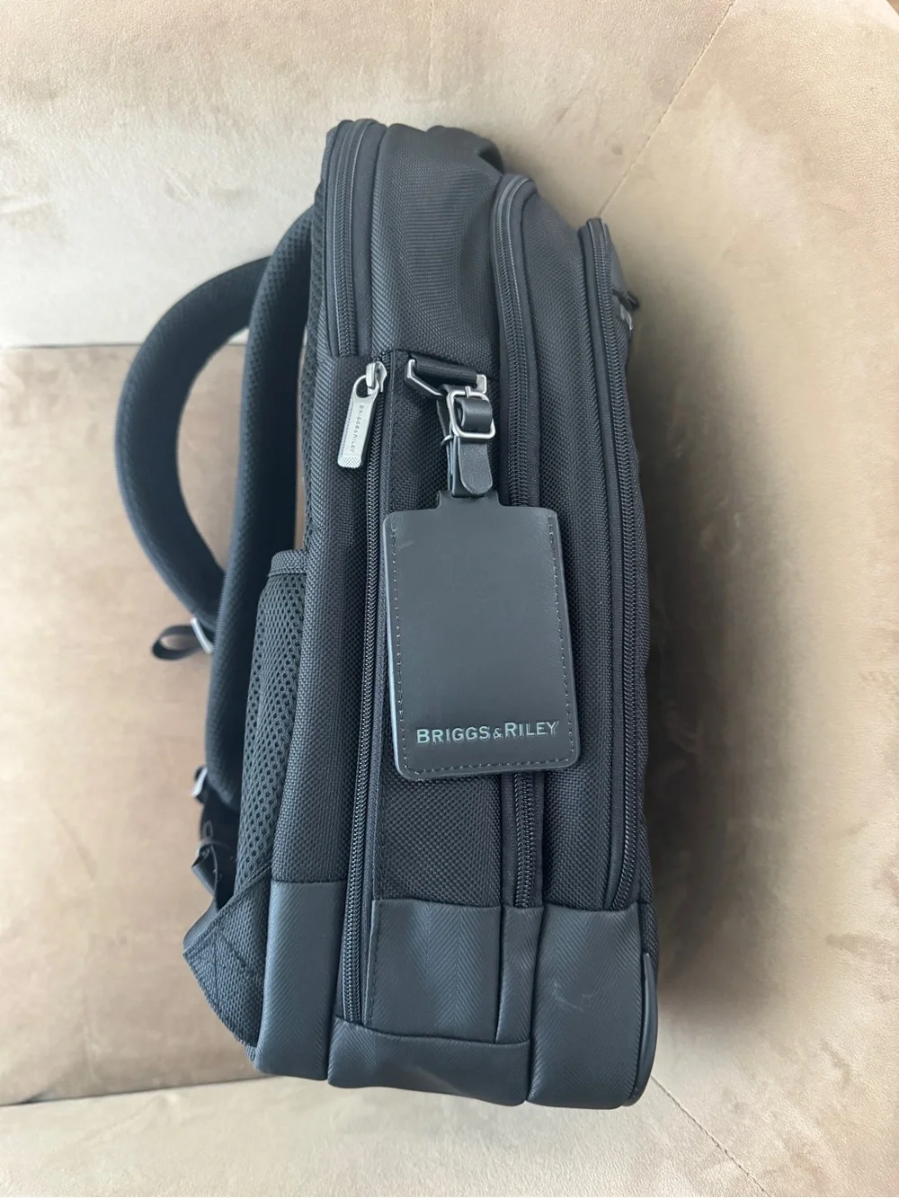 LBriggs & Riley Slim Medium Black @work Backpack –$369 Luxury Work/Travel Ba